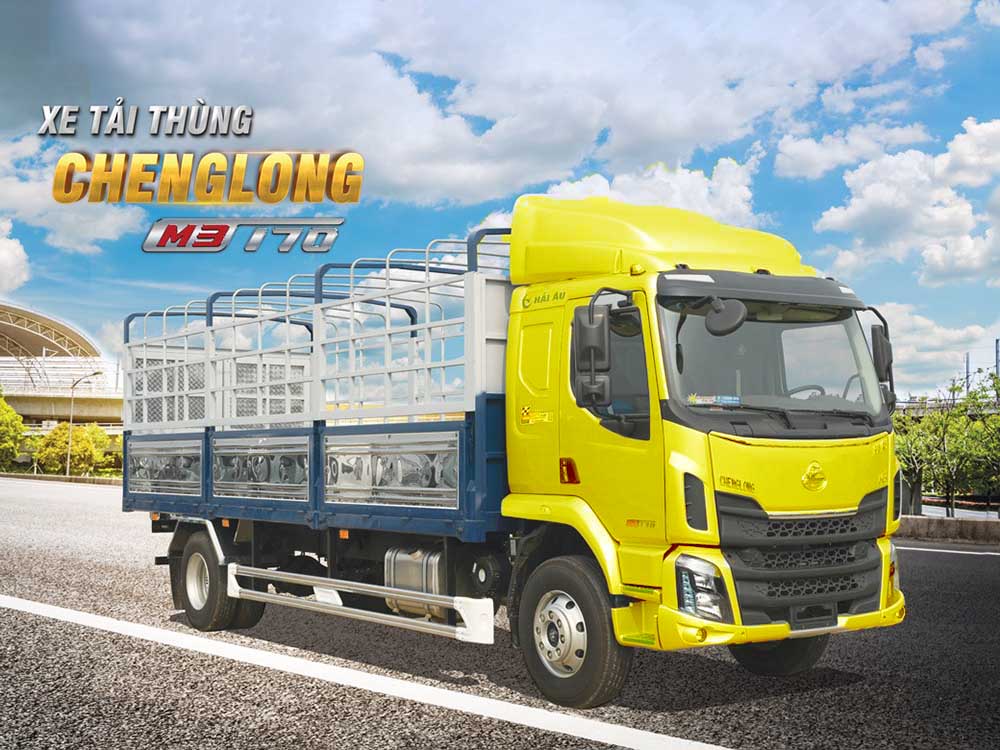 Xe tải Chenglong M3 170Hp 9.8 Tấn Thùng Mui Bạt 7m4